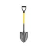 Bon Tool Shovel, Round Point Closed Back 27" D Fiberglass Handle 28-142